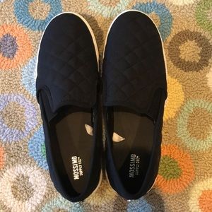 Black Slip-On Sneakers